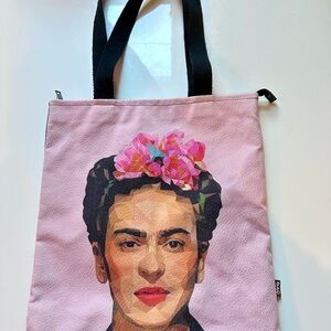 Frida Kahlo Pink Tote Bag